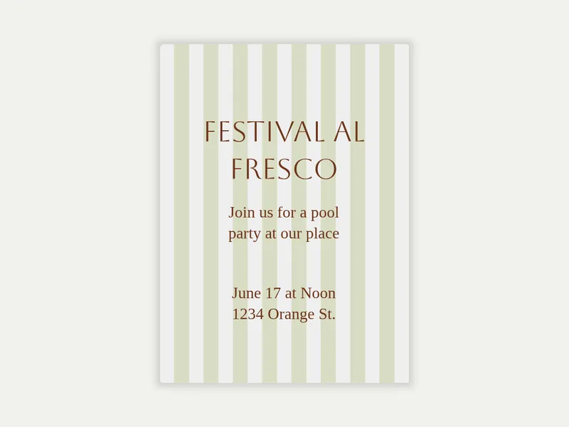 Al Fresco - get_togethers - Invitation