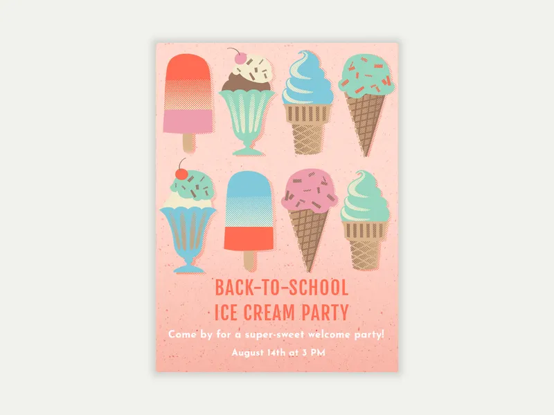 Ice Cream Social - back_to_school - Invitation