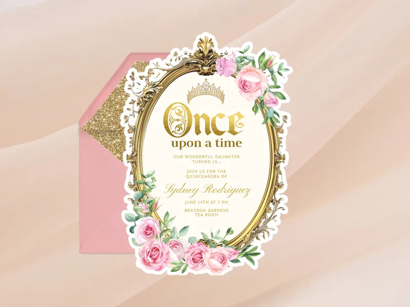 Fairy Tale Festivities Invitation premium template design
