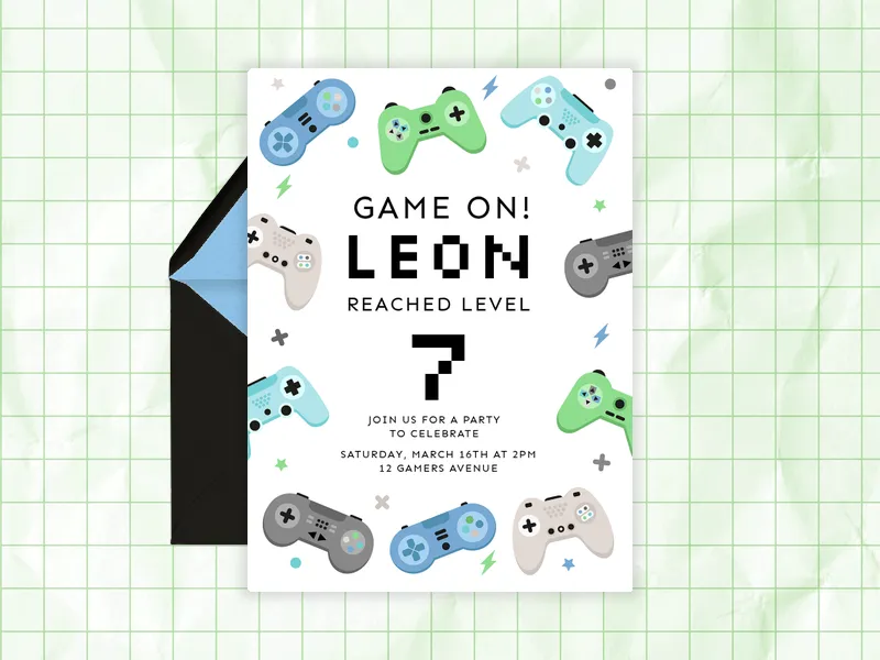 Good Times Gaming - kids_and_teens - Invitation