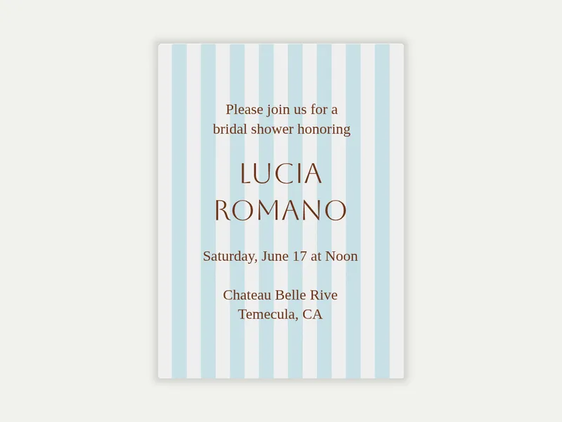 Al Fresco Invitation free template design