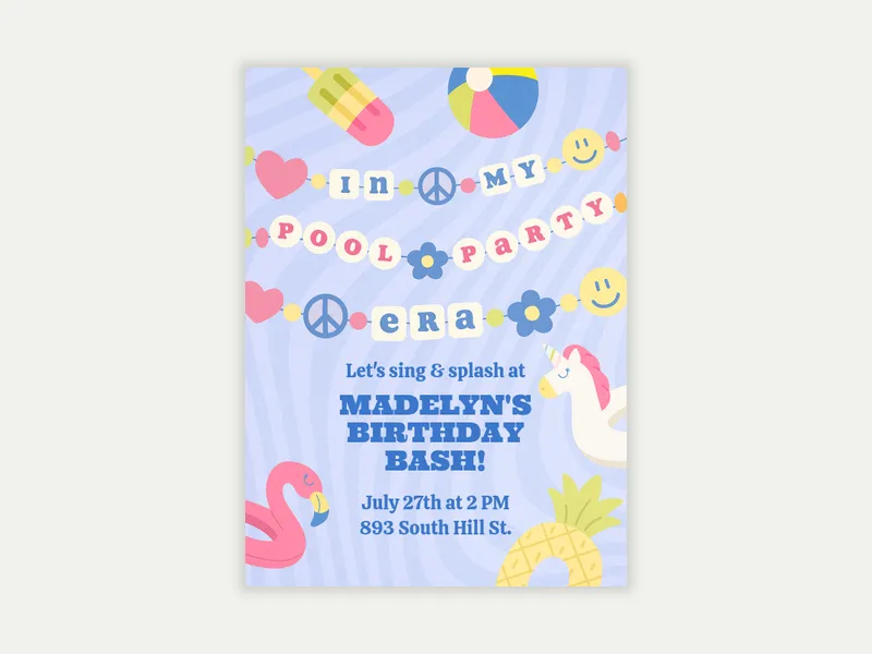 Pool Summer - featured - Invitation