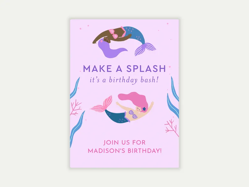 Make a Splash Birthday Bash - featured - Invitation