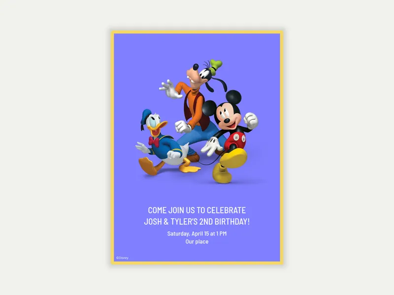 Disney’s Minnie Mouse: Mickey & Pals - featured - Invitation