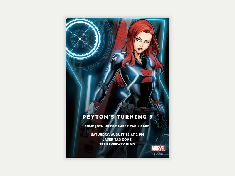 Marvel’s Black Widow: Natasha - marvel - Invitation