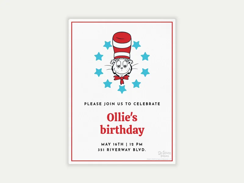Dr. Seuss: Seeing Stars - dr_seuss - Invitation