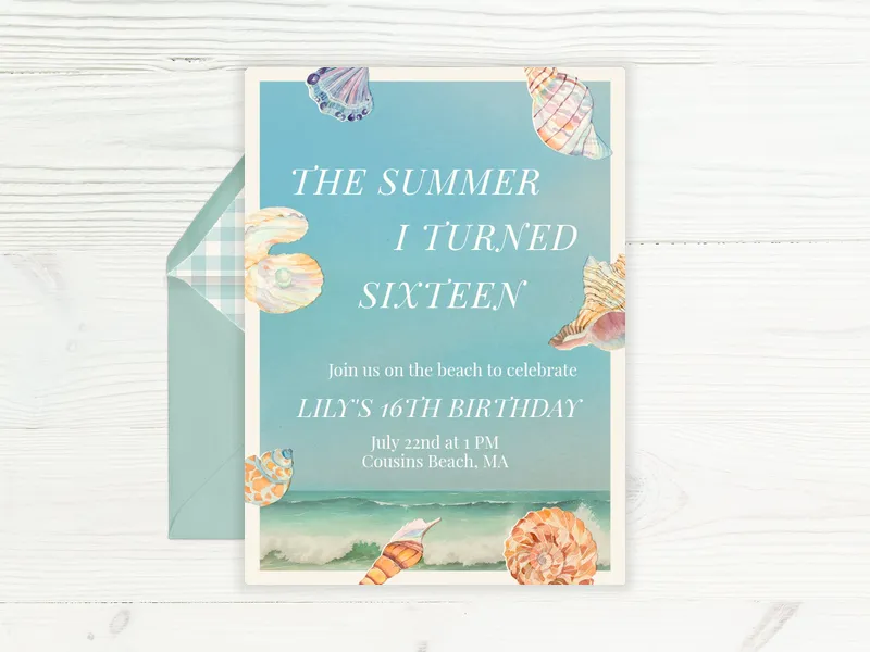 The Summer I... - sweet_sixteen - Invitation