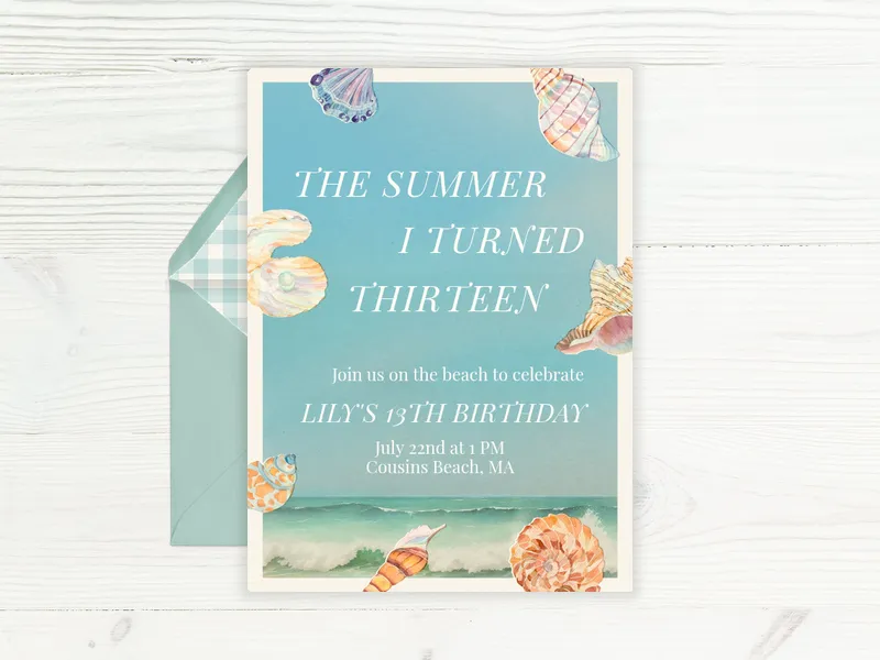 The Summer I... - beach_party - Invitation