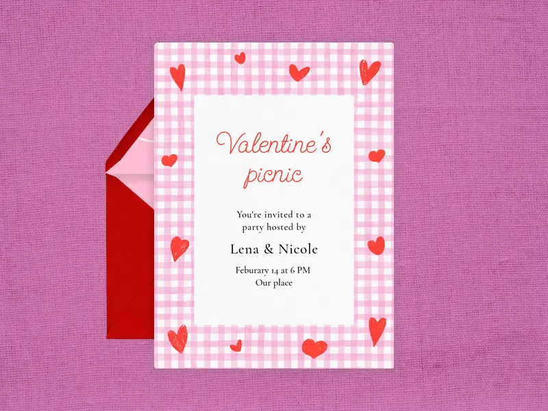 Sweetheart Soiree Invitation premium template design