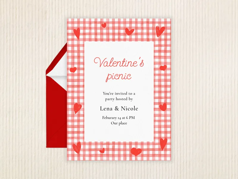 Sweetheart Soiree Invitation premium template design