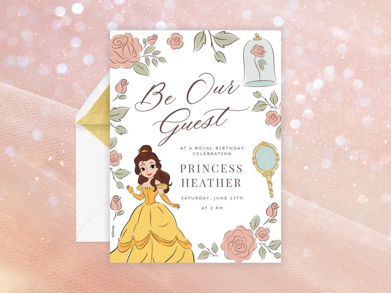 Disney’s Beauty and the Beast: A Royal Guest - featured - Invitation