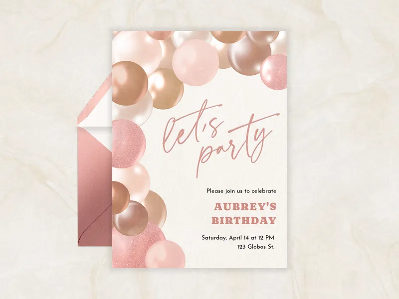 Balloon Arch - birthday_forteens - Invitation