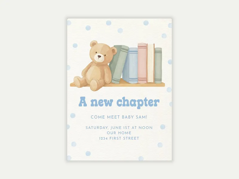 A New Chapter - sip_and_see - Invitation