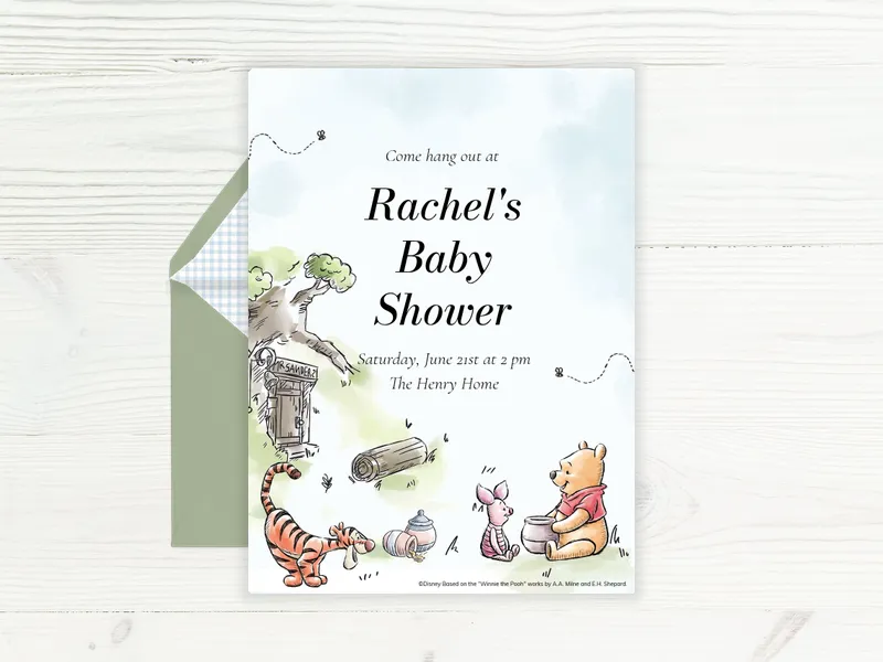 Disney’s Winnie the Pooh: Forest Friends - featured - Invitation