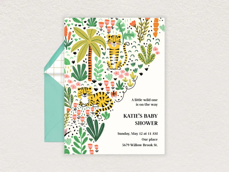 Go Get ’Em, Tiger - baby_shower - Invitation