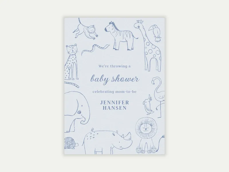 Life’s a Zoo! - baby_shower - Invitation