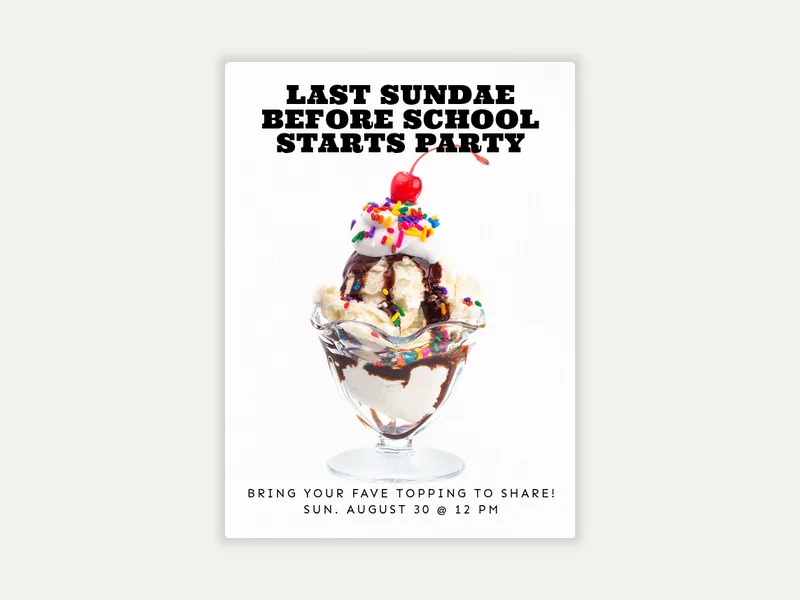 Sundae Party - featured - Invitation