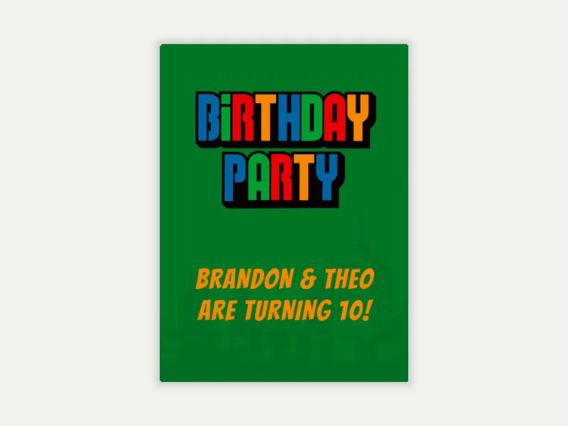 Birthday City - joint_birthday - Invitation