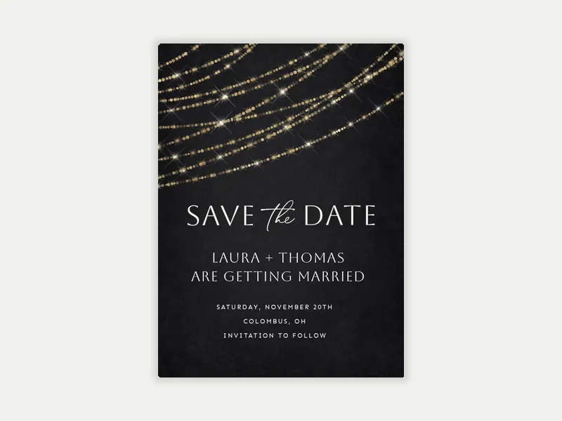 Twinkly Nights - save_the_date_shop - Invitation