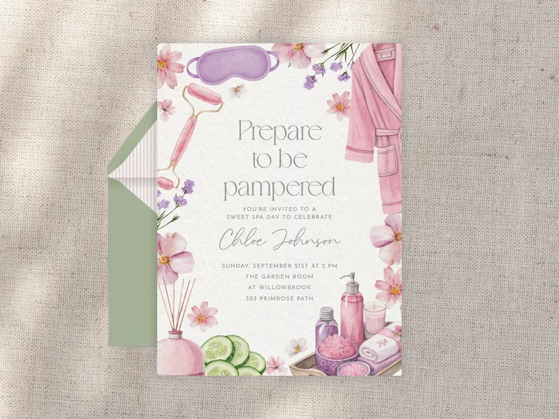 Pamper Sesh - featured - Invitation