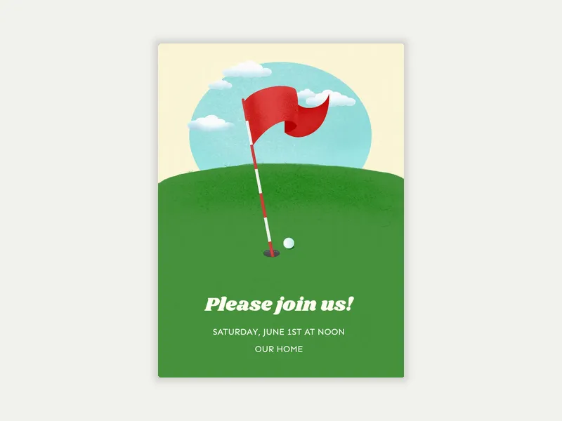 Golf on the Green - featured - Invitation