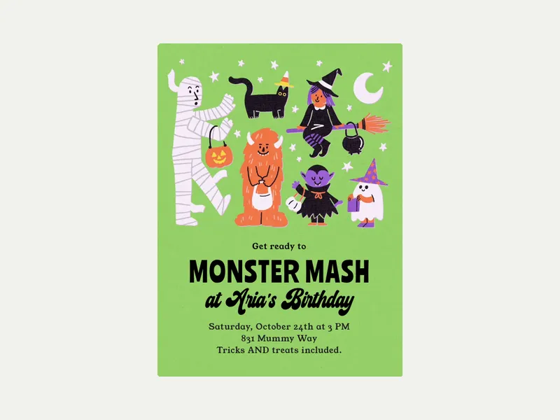 Cutesy Spooky Costumes - featured - Invitation