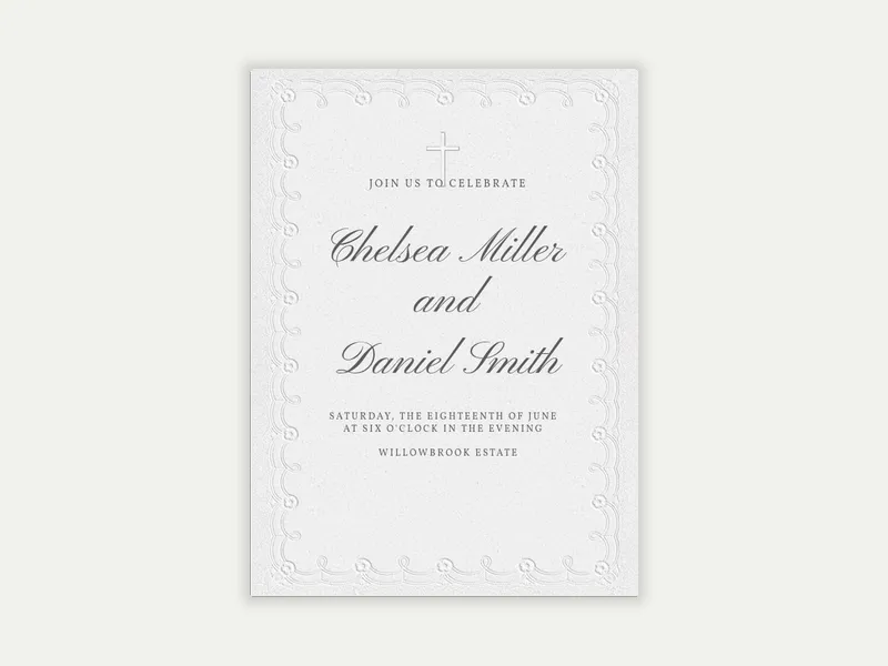 Soft Texture - wedding - Invitation