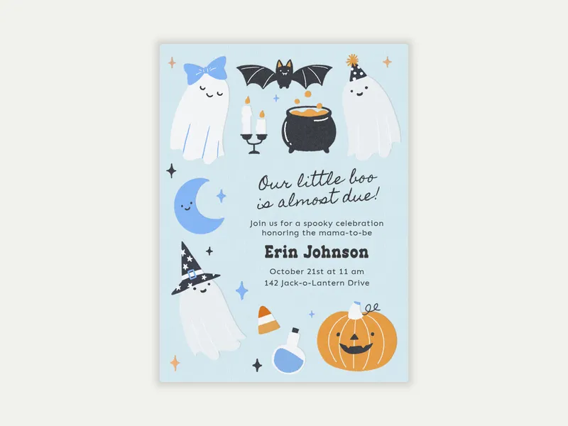 Just a Little Bit Spooky - baby_shower - Invitation