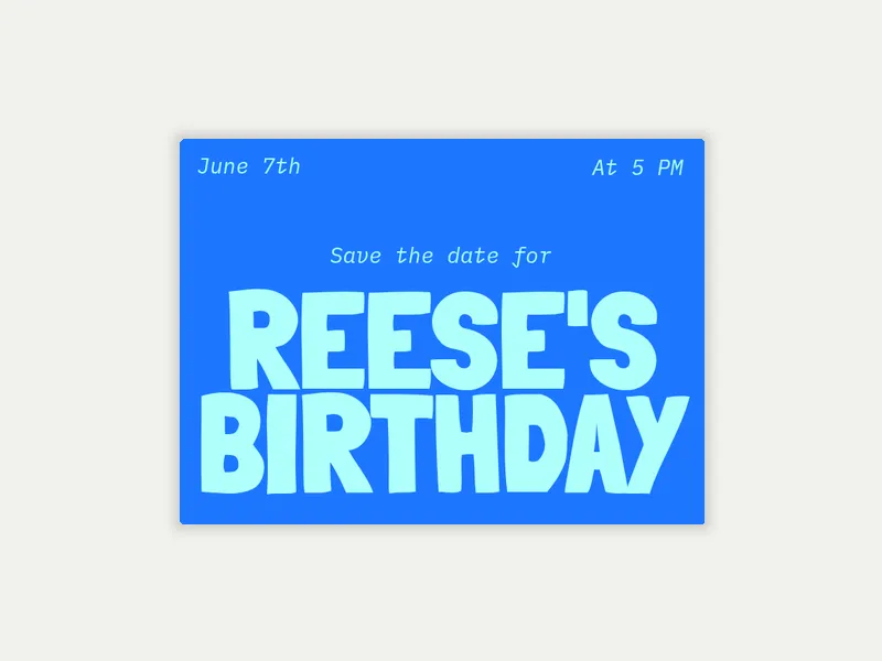 Loud & Clear - birthday_save_the_date - Invitation