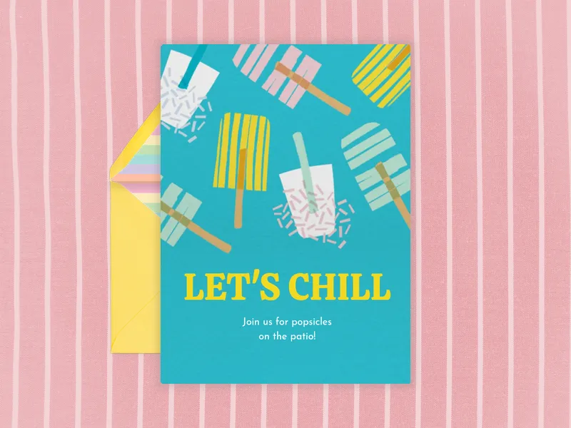 Be Cool Invitation premium template design