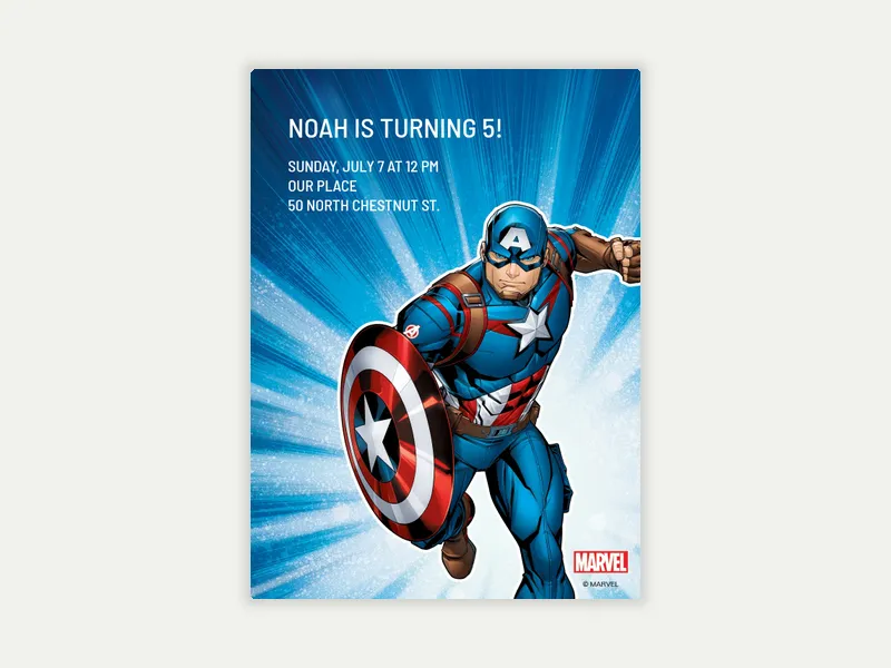Marvel’s Captain America: Captain America - featured - Invitation