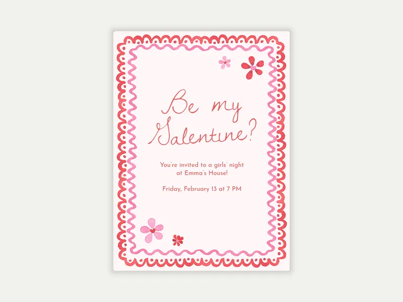 Sweetheart Stationery Invitation free template design