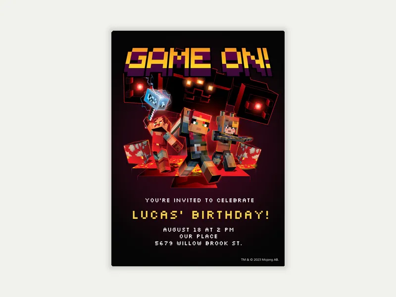 Minecraft: Dungeons - kids_and_teens - Invitation