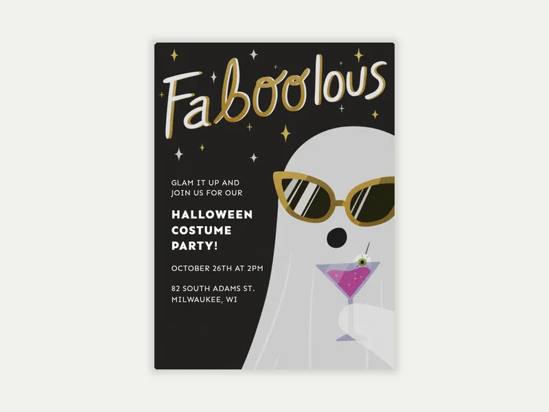 Faboolous Invitation free template design