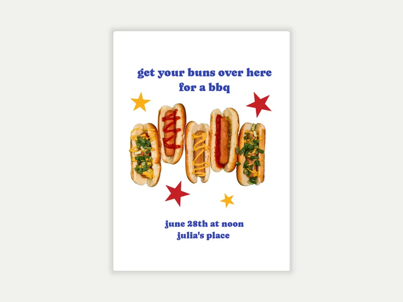 Hot Dog Hangout - featured - Invitation