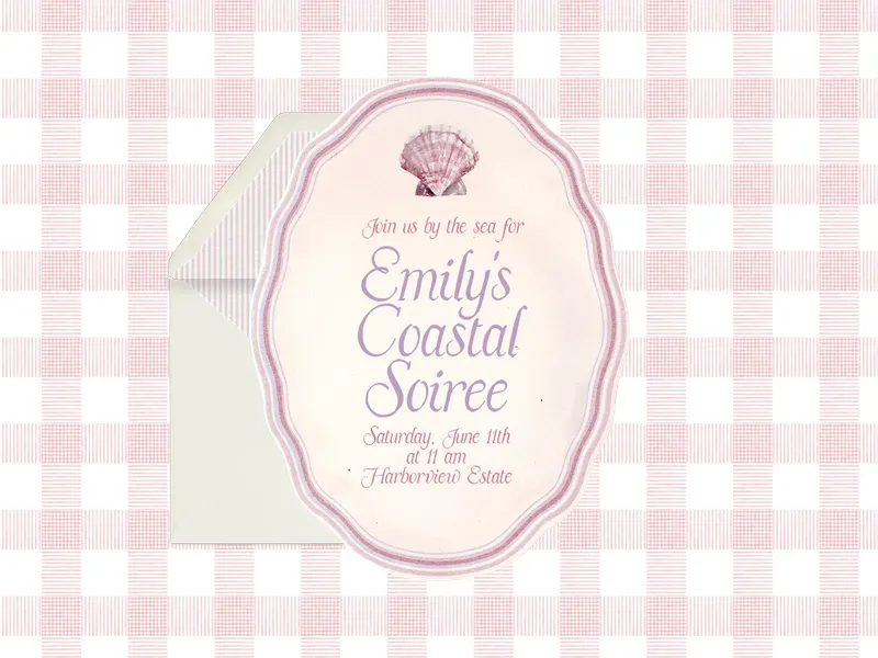 Vintage Plate Invitation premium template design