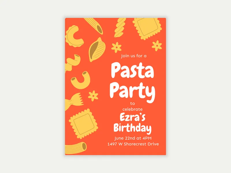 Macaroni Moments Invitation free template design