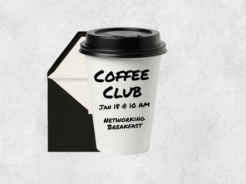Latte Lifestyle Invitation premium template design