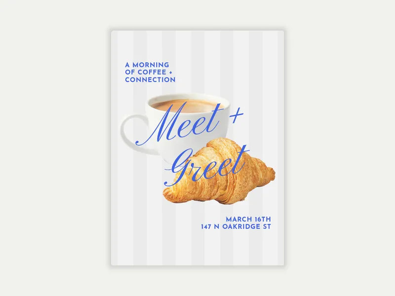 Espresso Buzz Invitation free template design