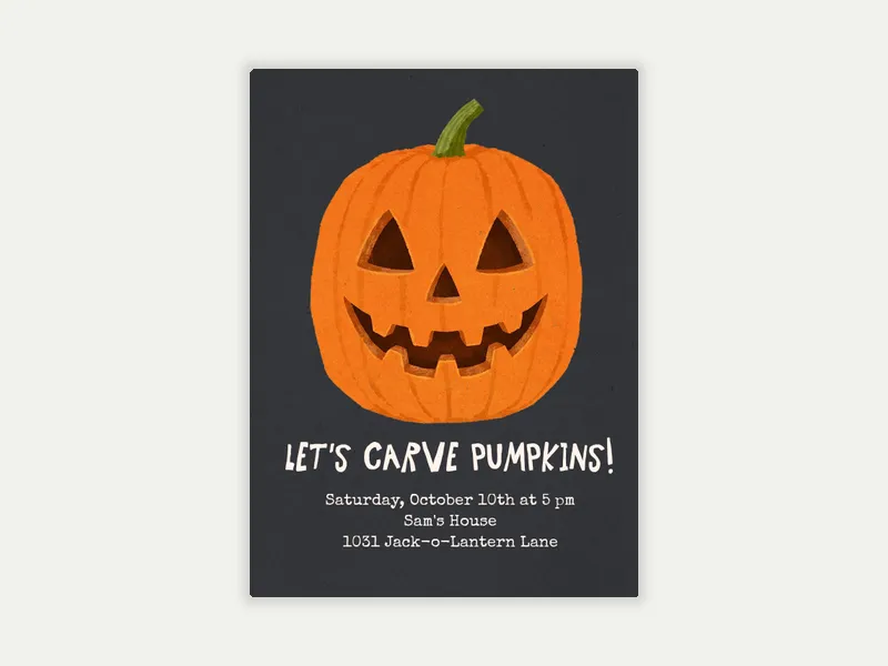 Perfect Pumpkin - halloween - Invitation