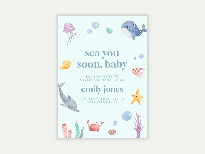 Sea Soireé - featured - Invitation