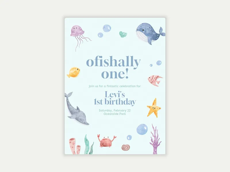 Sea Soireé - babys_first - Invitation