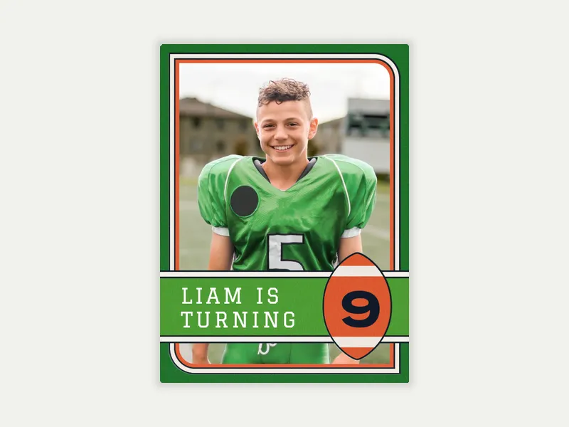 Rookie of the Year (Photo) Invitation free template design
