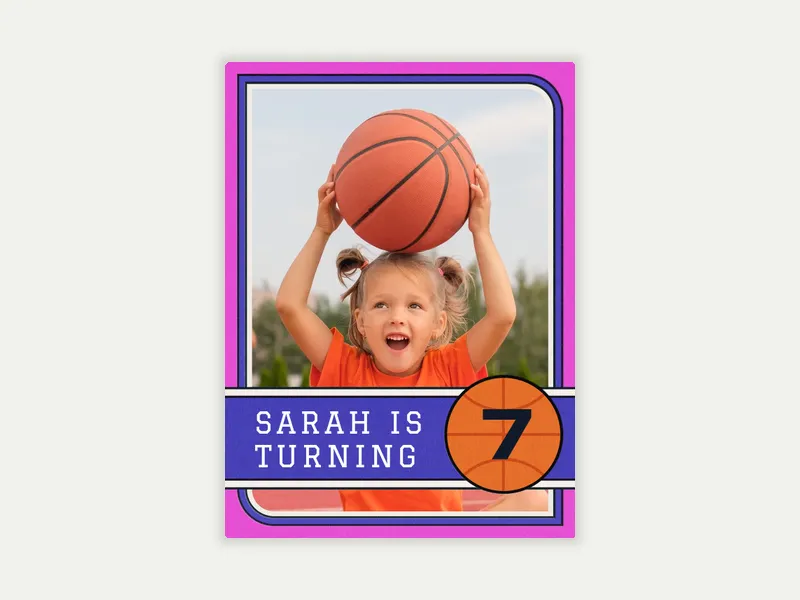 Rookie of the Year (Photo) Invitation free template design