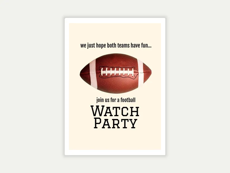 Ball is Life Invitation free template design