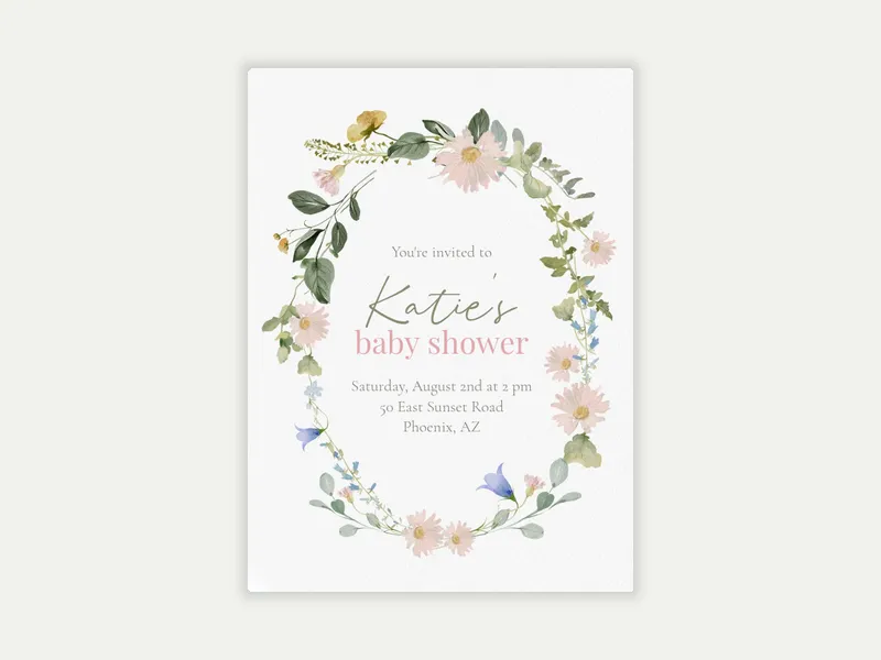 Wildflowers in Bloom - baby_shower - Invitation