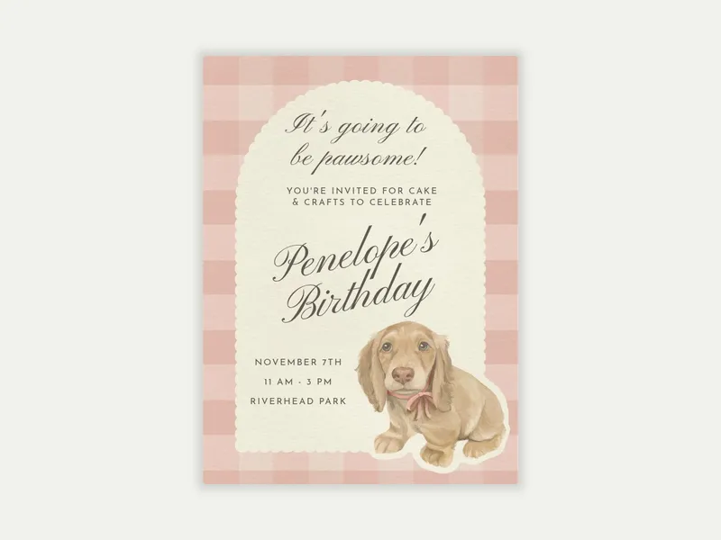Sweet Puppy - featured - Invitation