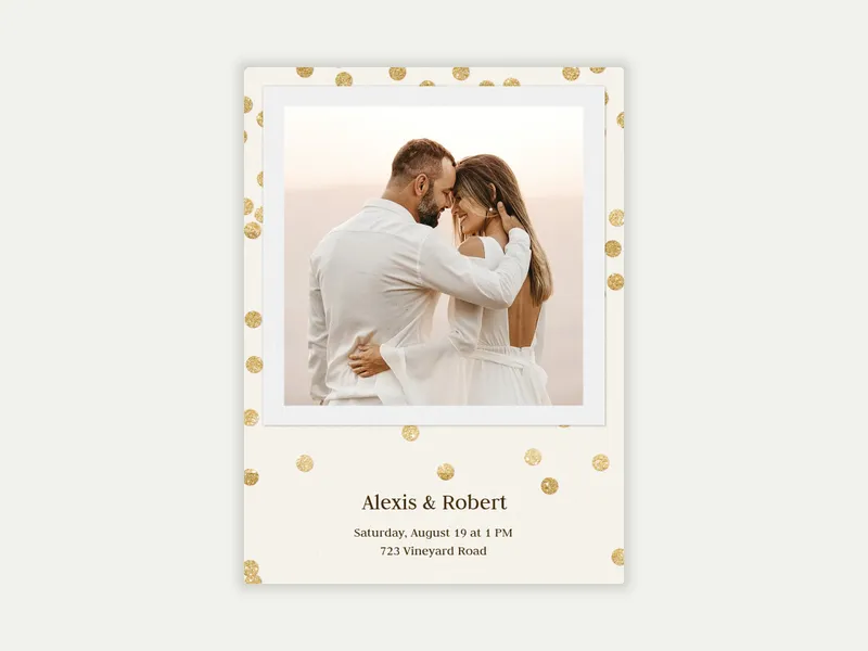 Festive Confetti (Photo) - anniversary - Invitation