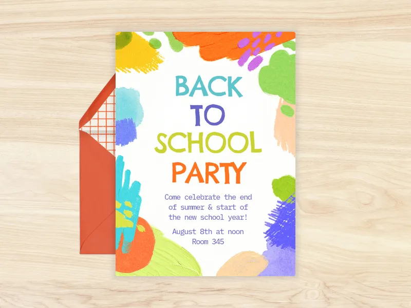 A Work of Art Invitation premium template design