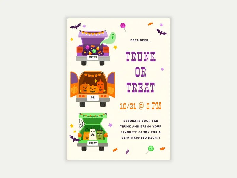 Ghoul Ride - halloween - Invitation